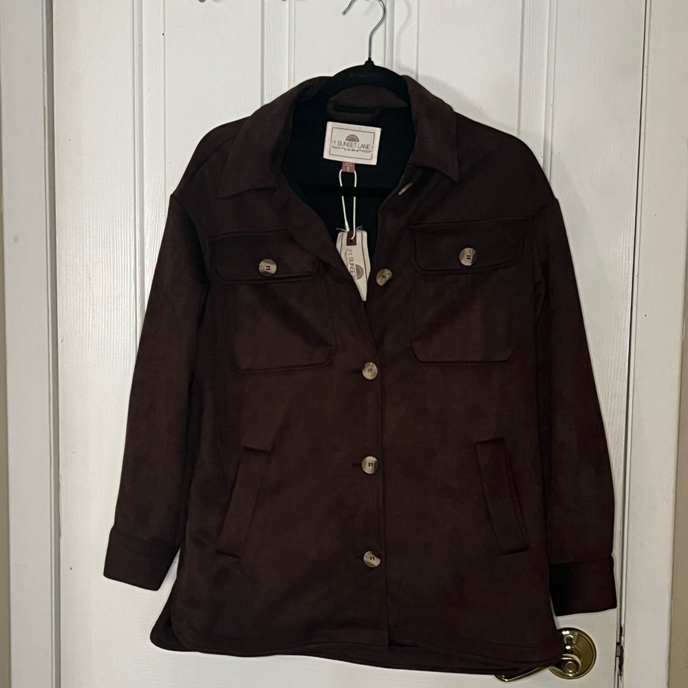 Brown Shacket - Picture 2 of 4